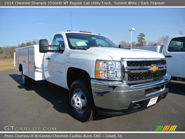 2014 Chevrolet Silverado 3500HD WT Regular Cab Utility Truck in Summit White