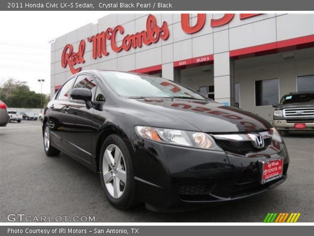 2011 Honda Civic LX-S Sedan in Crystal Black Pearl