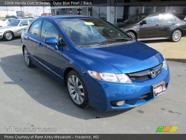 2009 Honda Civic Si Sedan in Dyno Blue Pearl
