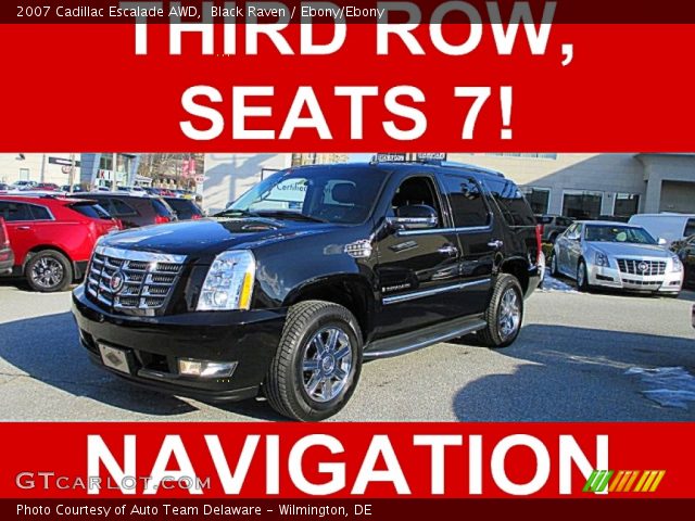 2007 Cadillac Escalade AWD in Black Raven