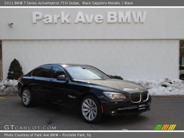 2011 BMW 7 Series ActiveHybrid 750i Sedan in Black Sapphire Metallic