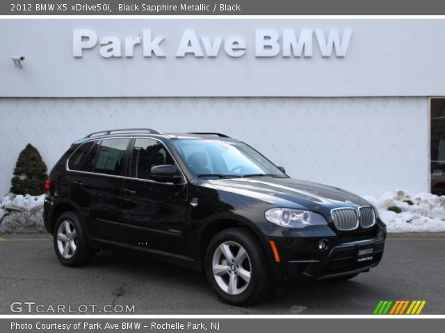 2012 BMW X5 xDrive50i in Black Sapphire Metallic