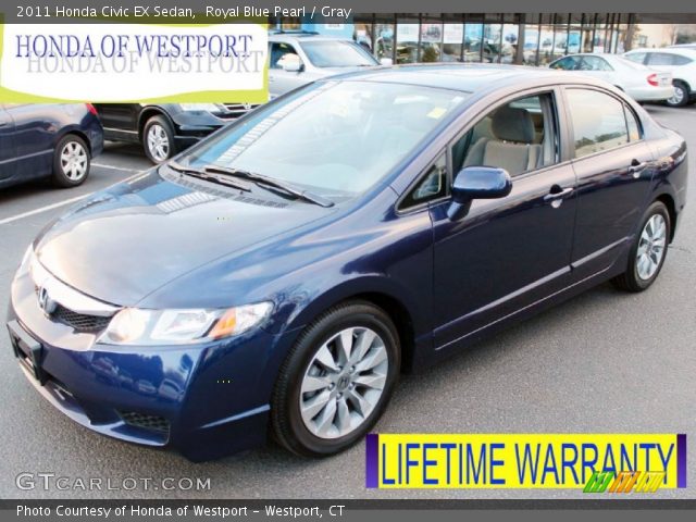 2011 Honda Civic EX Sedan in Royal Blue Pearl