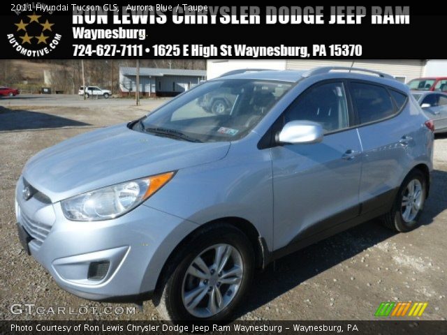 2011 Hyundai Tucson GLS in Aurora Blue