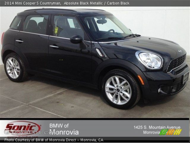 2014 Mini Cooper S Countryman in Absolute Black Metallic