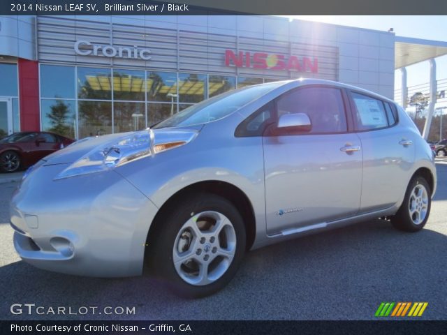 2014 Nissan LEAF SV in Brilliant Silver