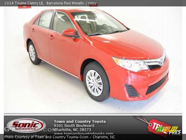 2014 Toyota Camry LE in Barcelona Red Metallic