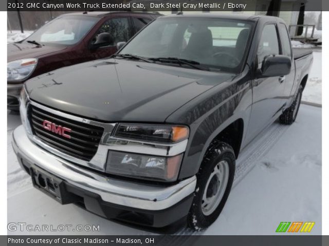 2012 GMC Canyon Work Truck Extended Cab in Dark Steel Gray Metallic
