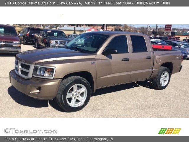 2010 Dodge Dakota Big Horn Crew Cab 4x4 in Austin Tan Pearl Coat
