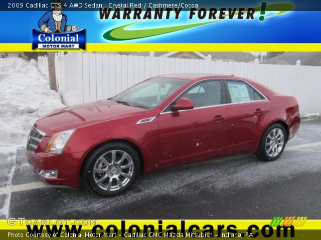 2009 Cadillac CTS 4 AWD Sedan in Crystal Red