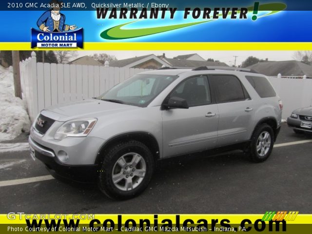 2010 GMC Acadia SLE AWD in Quicksilver Metallic