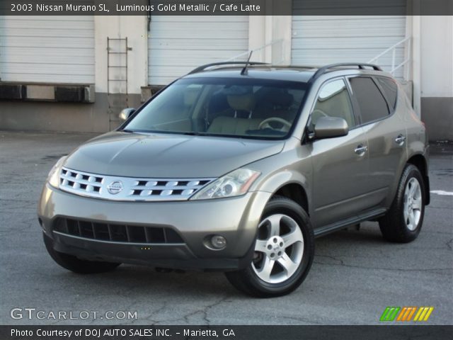 2003 Nissan Murano SL in Luminous Gold Metallic