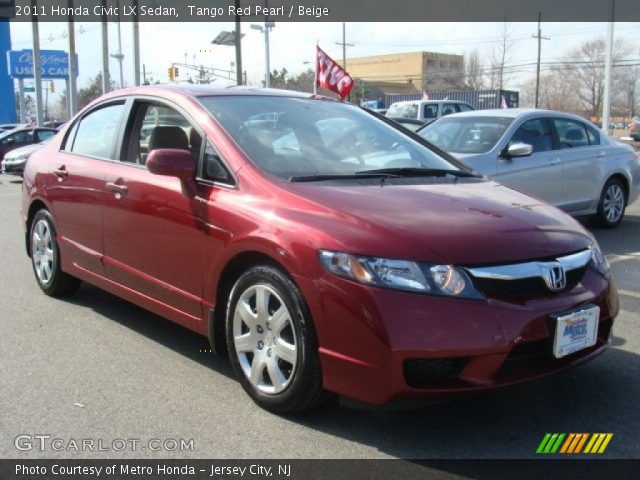 2011 Honda Civic LX Sedan in Tango Red Pearl