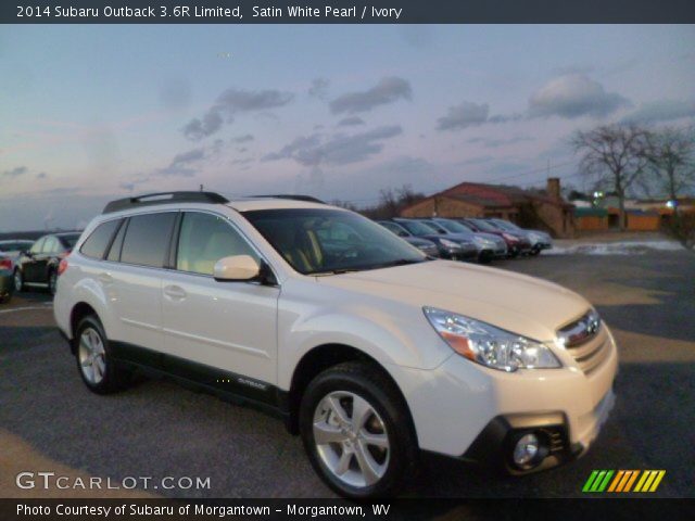 2014 Subaru Outback 3.6R Limited in Satin White Pearl