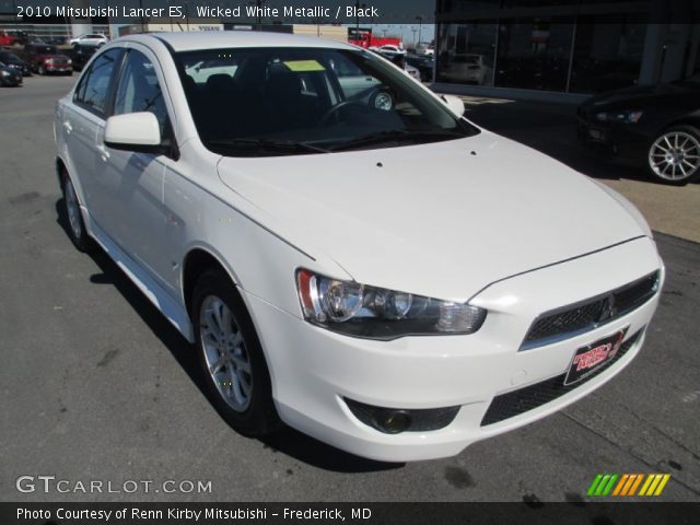 2010 Mitsubishi Lancer ES in Wicked White Metallic