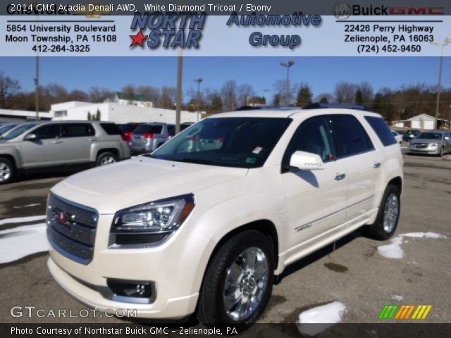 2014 GMC Acadia Denali AWD in White Diamond Tricoat