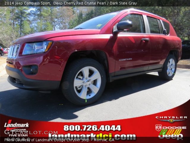 2014 Jeep Compass Sport in Deep Cherry Red Crystal Pearl