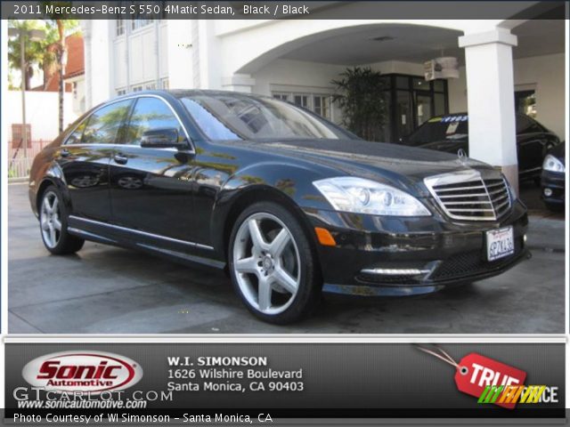 2011 Mercedes-Benz S 550 4Matic Sedan in Black