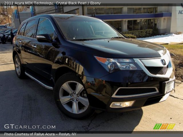 2011 Acura MDX Technology in Crystal Black Pearl