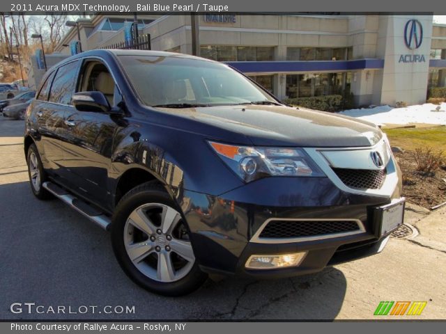 2011 Acura MDX Technology in Bali Blue Pearl