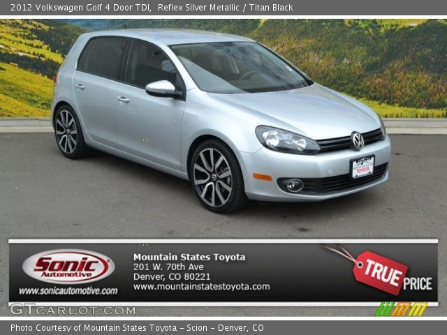 2012 Volkswagen Golf 4 Door TDI in Reflex Silver Metallic