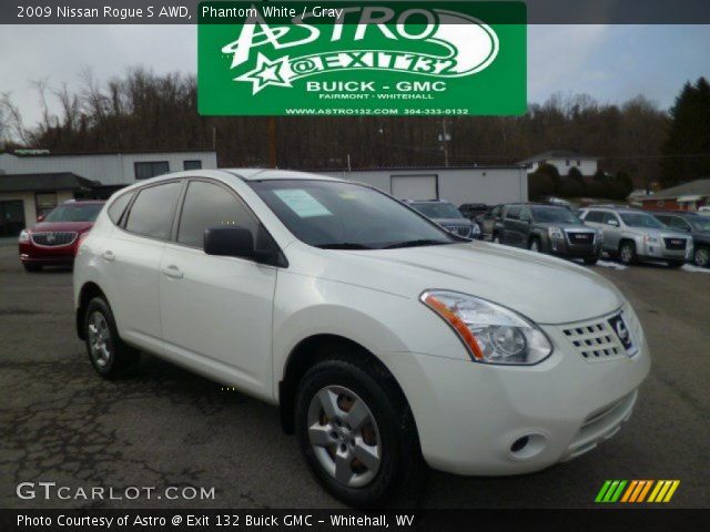 2009 Nissan Rogue S AWD in Phantom White