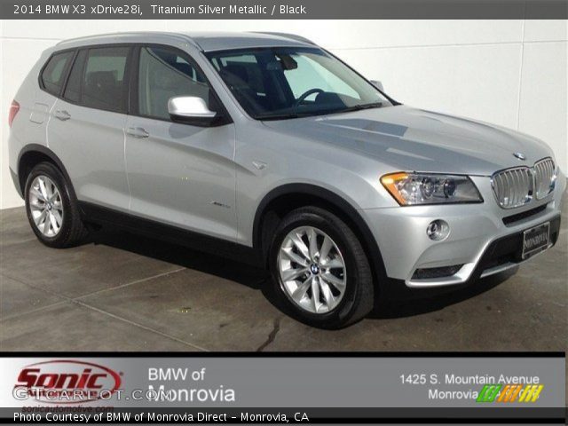 2014 BMW X3 xDrive28i in Titanium Silver Metallic