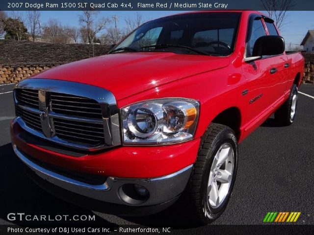 2007 Dodge Ram 1500 SLT Quad Cab 4x4 in Flame Red