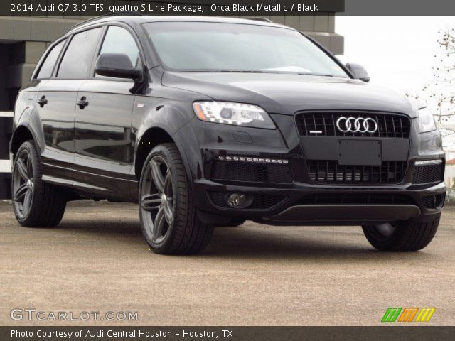 2014 Audi Q7 3.0 TFSI quattro S Line Package in Orca Black Metallic