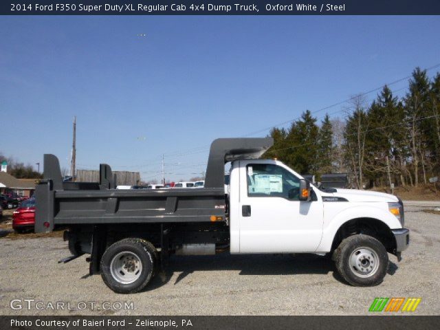 2014 Ford F350 Super Duty XL Regular Cab 4x4 Dump Truck in Oxford White