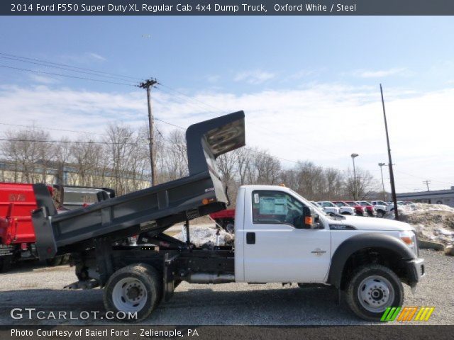 2014 Ford F550 Super Duty XL Regular Cab 4x4 Dump Truck in Oxford White