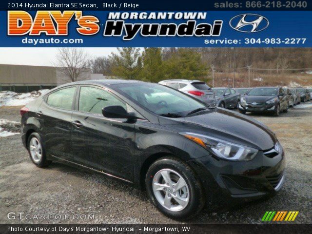 2014 Hyundai Elantra SE Sedan in Black