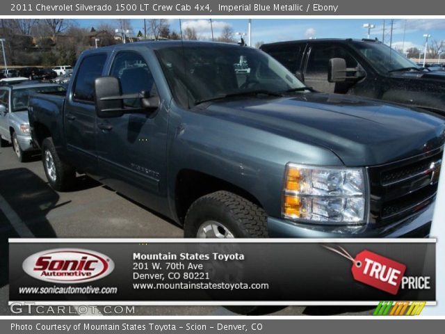 2011 Chevrolet Silverado 1500 LT Crew Cab 4x4 in Imperial Blue Metallic