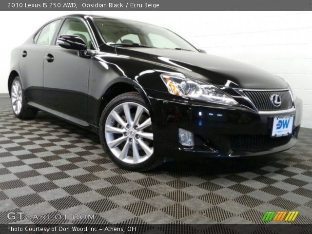 2010 Lexus IS 250 AWD in Obsidian Black