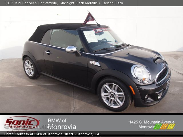 2012 Mini Cooper S Convertible in Midnight Black Metallic