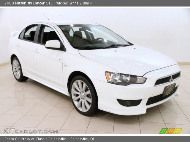 2008 Mitsubishi Lancer GTS in Wicked White