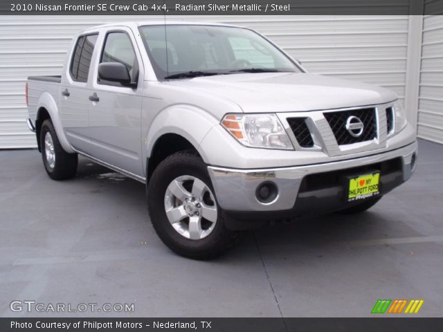 2010 Nissan Frontier SE Crew Cab 4x4 in Radiant Silver Metallic