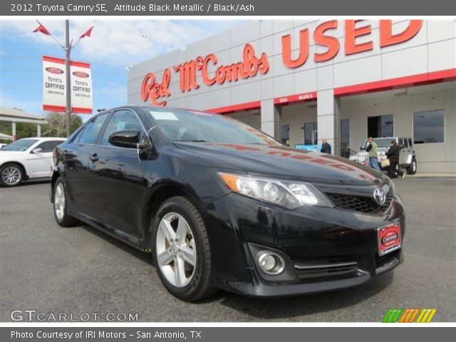 2012 Toyota Camry SE in Attitude Black Metallic