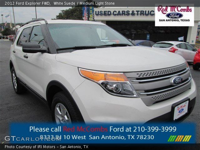 2012 Ford Explorer FWD in White Suede