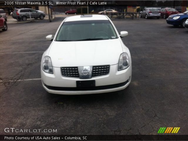 2006 Nissan Maxima 3.5 SL in Winter Frost Pearl