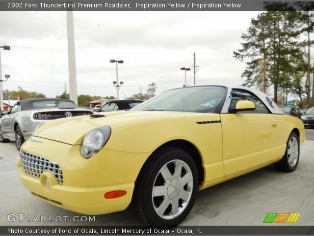 2002 Ford Thunderbird Premium Roadster in Inspiration Yellow