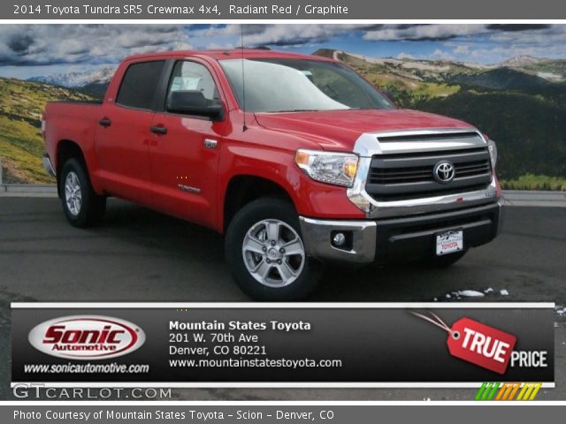 2014 Toyota Tundra SR5 Crewmax 4x4 in Radiant Red