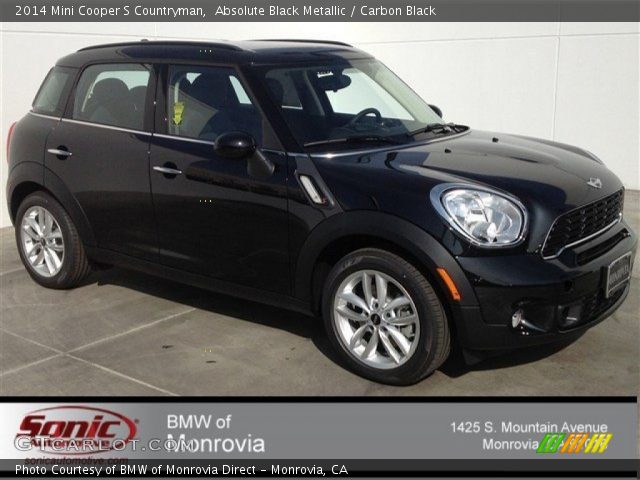 2014 Mini Cooper S Countryman in Absolute Black Metallic
