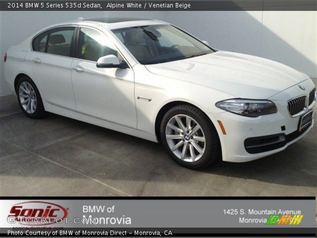 2014 BMW 5 Series 535d Sedan in Alpine White