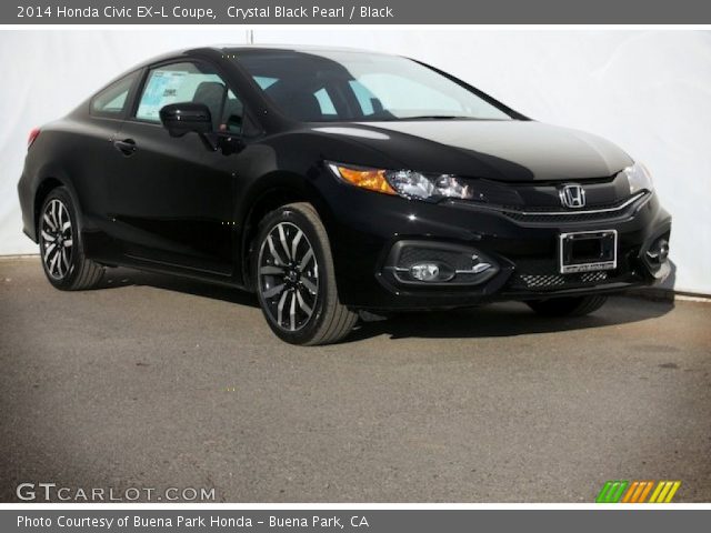 2014 Honda Civic EX-L Coupe in Crystal Black Pearl