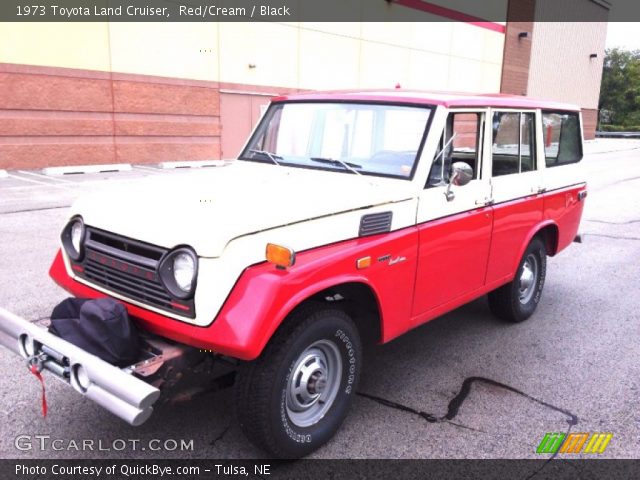 1973 Toyota Land Cruiser  in Red/Cream