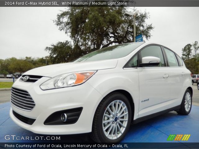 2014 Ford C-Max Hybrid SEL in White Platinum