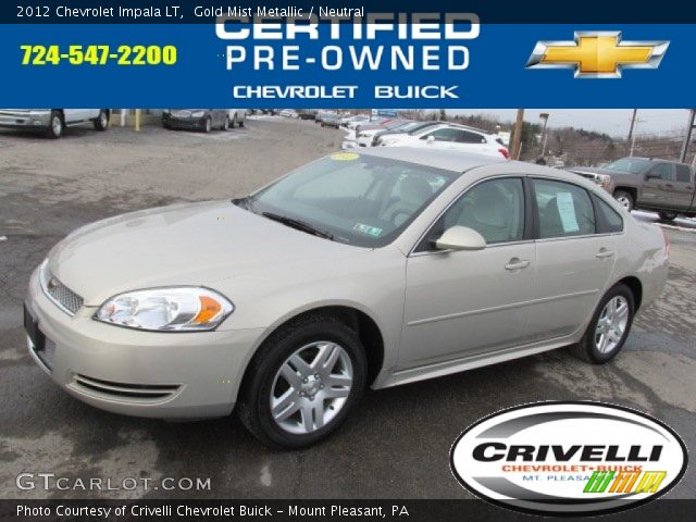 2012 Chevrolet Impala LT in Gold Mist Metallic