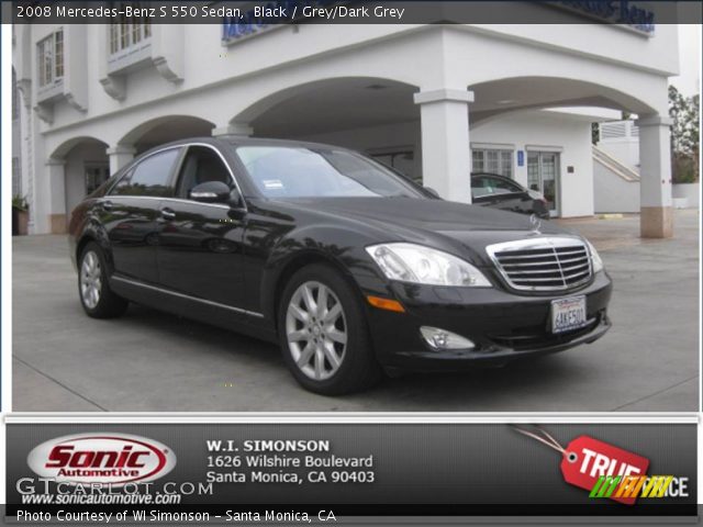 2008 Mercedes-Benz S 550 Sedan in Black