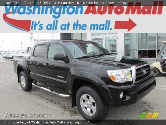 2007 Toyota Tacoma V6 SR5 Double Cab 4x4 in Black Sand Pearl